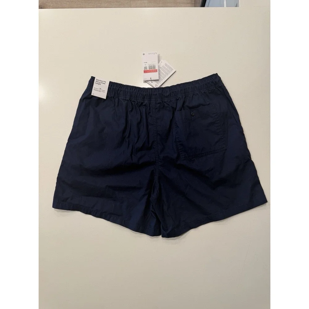 Nike Club Flow Shorts HJ1946-451 Obsidian Blue Cotton Enzyme Washed Mens L NWT
